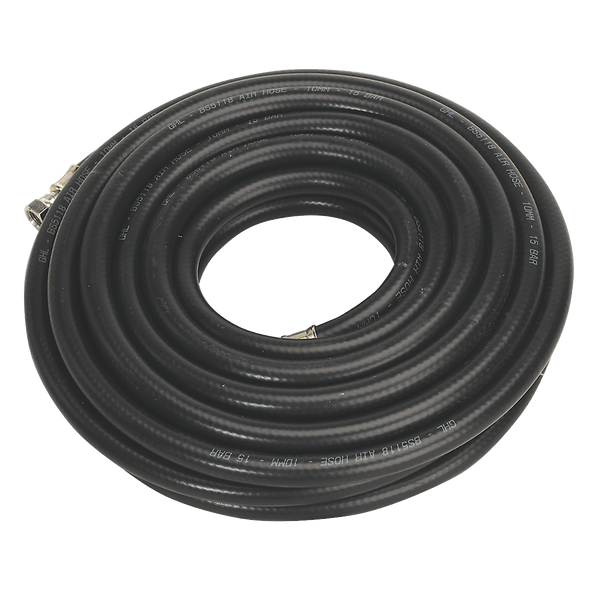 Sealey Hose Individual 10m x Ø10mm Heavy-Duty Air Hose with 1/4"BSP Unions-AH10RX/38 5054630184444 AH10RX/38 - Buy Direct from Spare and Square