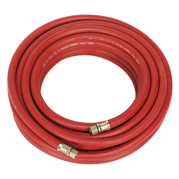 Sealey Hose Individual 15m x Ø8mm Air Hose with 1/4"BSP Unions-AHC15 5054630184956 AHC15 - Buy Direct from Spare and Square