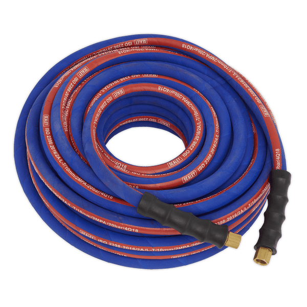 Sealey Hose Individual 20m x Ø10mm Extra-Heavy-Duty Air Hose with 1/4"BSP Unions-AH20R/38 5054511470383 AH20R/38 - Buy Direct from Spare and Square