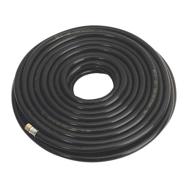 Sealey Hose Individual 30m x Ø8mm Heavy-Duty Air Hose with 1/4"BSP Unions-AH30RX 5054630184420 AH30RX - Buy Direct from Spare and Square