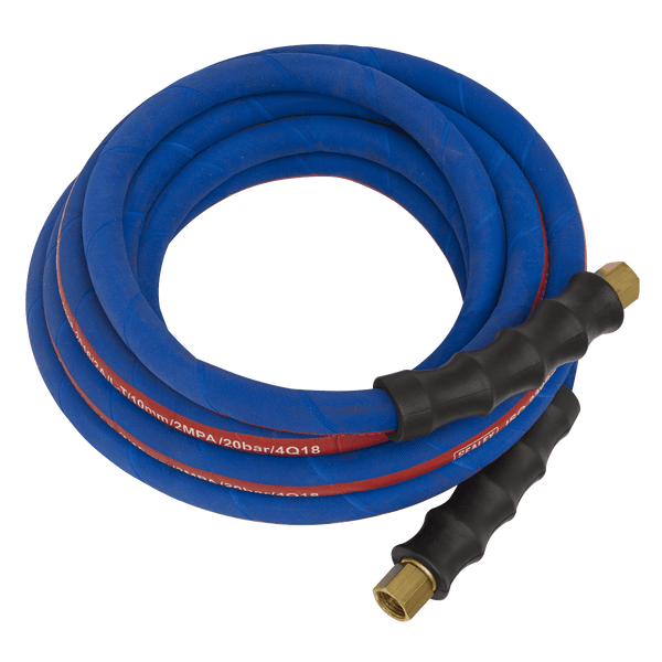 Sealey Hose Individual 5m x Ø10mm Extra-Heavy-Duty Air Hose with 1/4"BSP Unions-AH5R/38 5054511470086 AH5R/38 - Buy Direct from Spare and Square