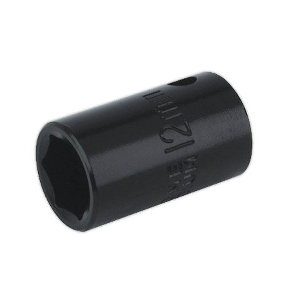 Sealey Impact Sockets Individual 12mm 3/8"Sq Drive Impact Socket-IS3812 5024209739023 IS3812 - Buy Direct from Spare and Square