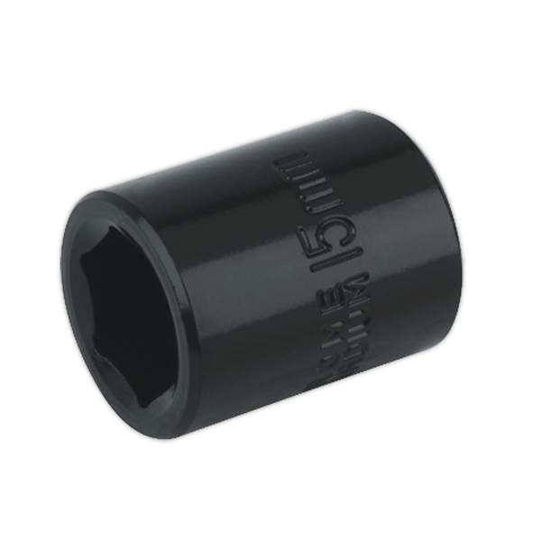 Sealey Impact Sockets Individual 15mm 3/8"Sq Drive Impact Socket-IS3815 5024209739085 IS3815 - Buy Direct from Spare and Square