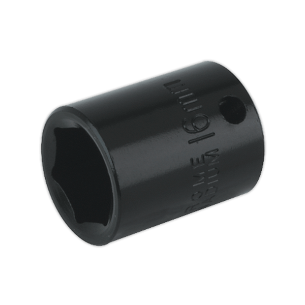Sealey Impact Sockets Individual 16mm 3/8"Sq Drive Impact Socket-IS3816 5024209739108 IS3816 - Buy Direct from Spare and Square