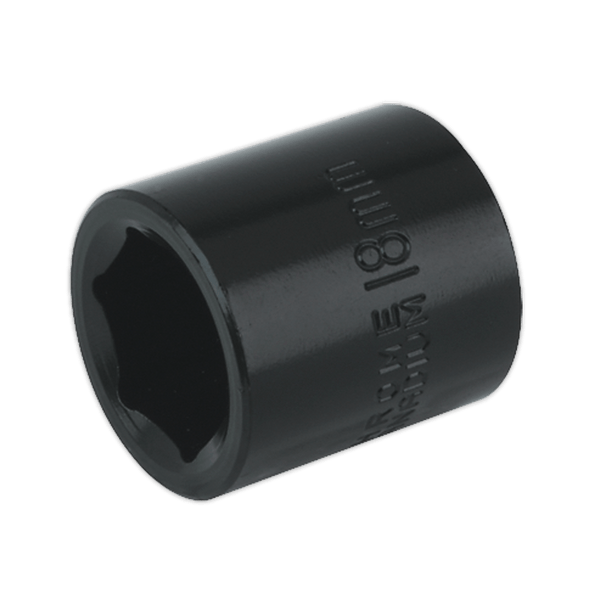 Sealey Impact Sockets Individual 18mm 3/8"Sq Drive Impact Socket-IS3818 5024209739283 IS3818 - Buy Direct from Spare and Square