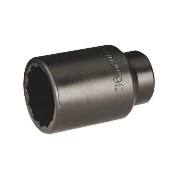 Sealey Impact Sockets Individual 36mm Bi-Hex 1/2"Sq Drive Deep Impact Socket-SX006 5024209350723 SX006 - Buy Direct from Spare and Square