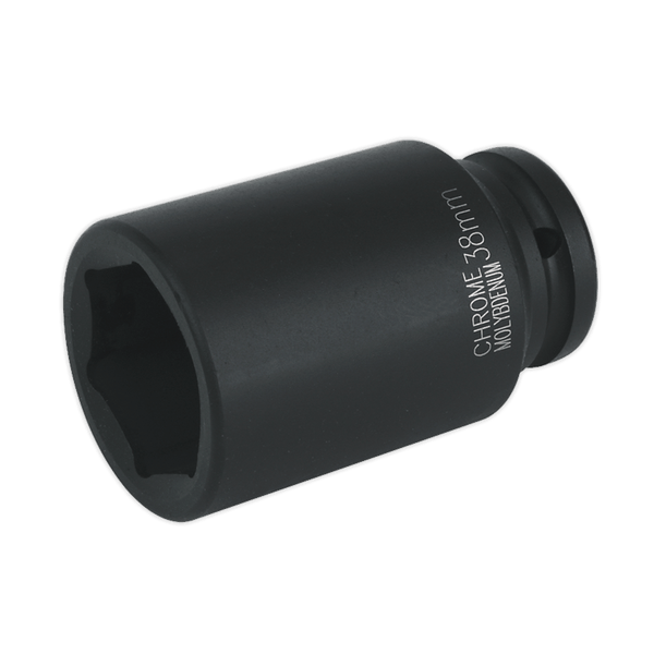 Sealey Impact Sockets Individual 38mm 3/4"Sq Drive Deep Impact Socket-IS3438D 5024209740722 IS3438D - Buy Direct from Spare and Square