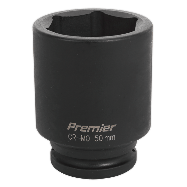 Sealey Impact Sockets Individual 50mm 3/4"Sq Drive Deep Impact Socket-IS3450D 5054511142839 IS3450D - Buy Direct from Spare and Square