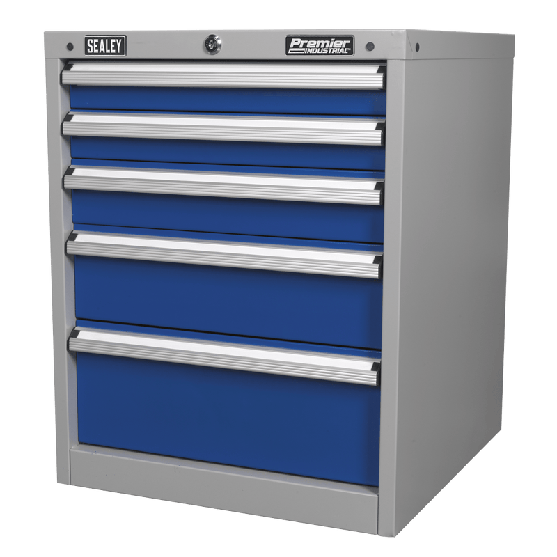 Sealey Industrial Workstations 5 Drawer Industrial Cabinet-API5655B 5051747512849 API5655B - Buy Direct from Spare and Square