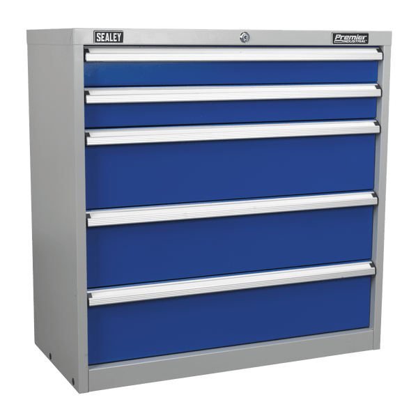 Sealey Industrial Workstations 5 Drawer Industrial Cabinet-API9005 5051747923676 API9005 - Buy Direct from Spare and Square