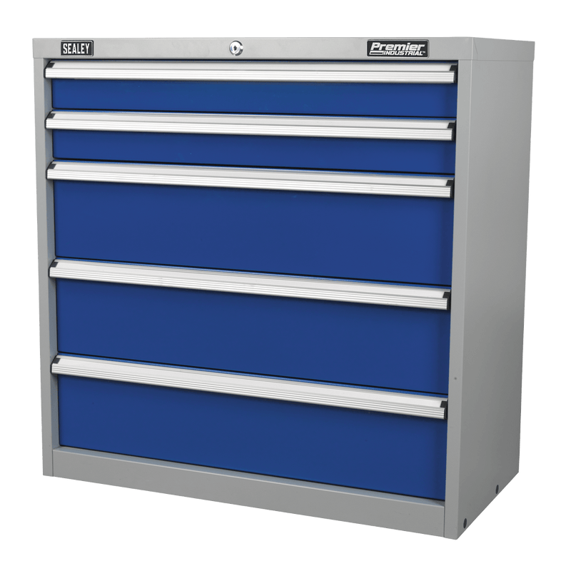 Sealey Industrial Workstations 5 Drawer Industrial Cabinet-API9005 5051747923676 API9005 - Buy Direct from Spare and Square