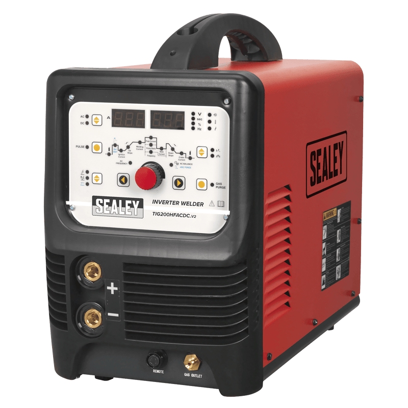 Sealey Inverters 200A TIG/MMA HF AC/DC Inverter Welder 230V-TIG200HFACDC 5054630054297 TIG200HFACDC - Buy Direct from Spare and Square