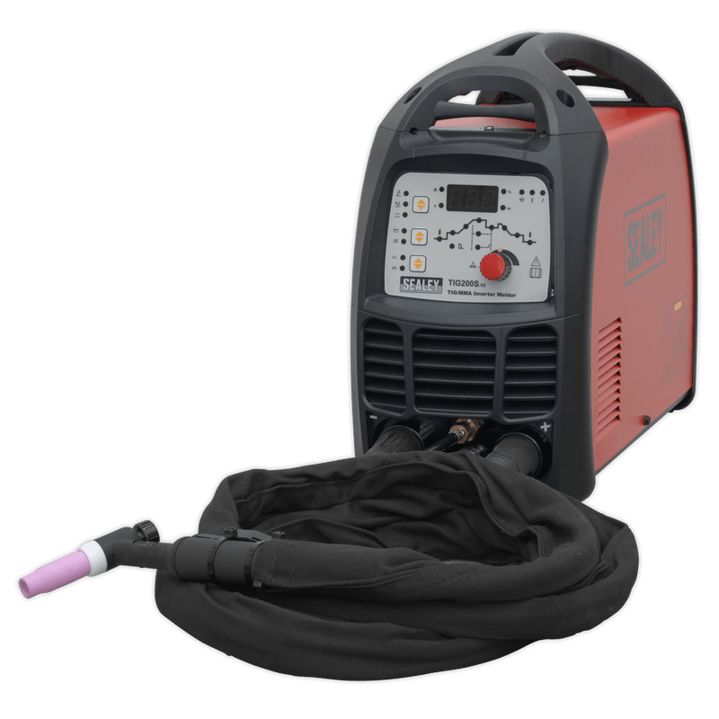 Sealey Inverters 200A TIG/MMA Inverter Welder-TIG200S 5051747785809 TIG200S - Buy Direct from Spare and Square