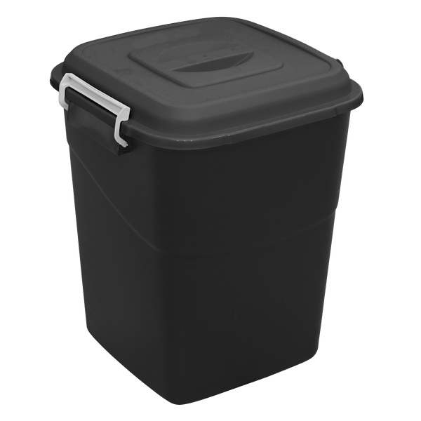 Sealey Janitorial 50L Refuse/Storage Bin - Black-BM50 5054630092442 BM50 - Buy Direct from Spare and Square