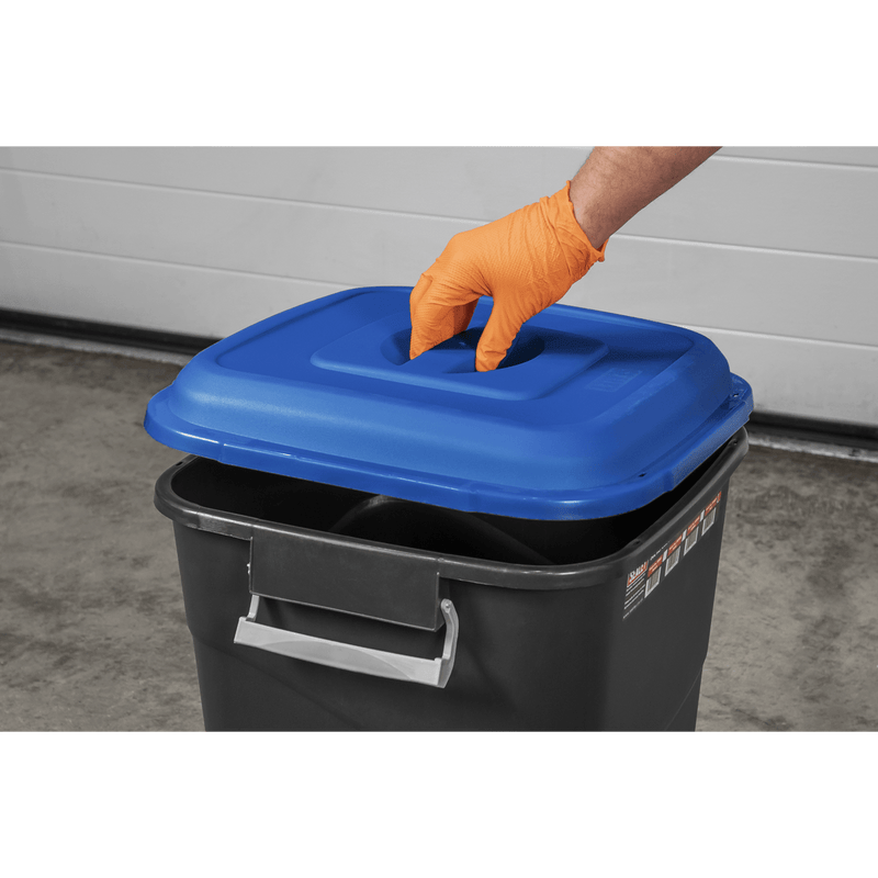 Sealey Janitorial 95L Refuse/Storage Bin - Blue-BM95B 5054630092404 BM95B - Buy Direct from Spare and Square