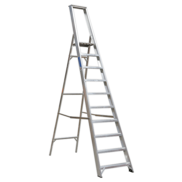Sealey Ladders 10-Tread Industrial Aluminium Step Ladder - BS 2037/1-AXL10 5024209628389 AXL10 - Buy Direct from Spare and Square