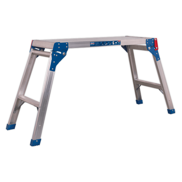 Sealey Ladders 2-Tread Aluminium Folding Platform  EN 131-APS2E 5051747363892 APS2E - Buy Direct from Spare and Square