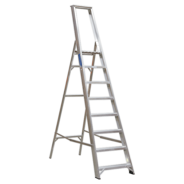 Sealey Ladders 8-Tread Industrial Aluminium Step Ladder - BS 2037/1-AXL8 5024209628402 AXL8 - Buy Direct from Spare and Square