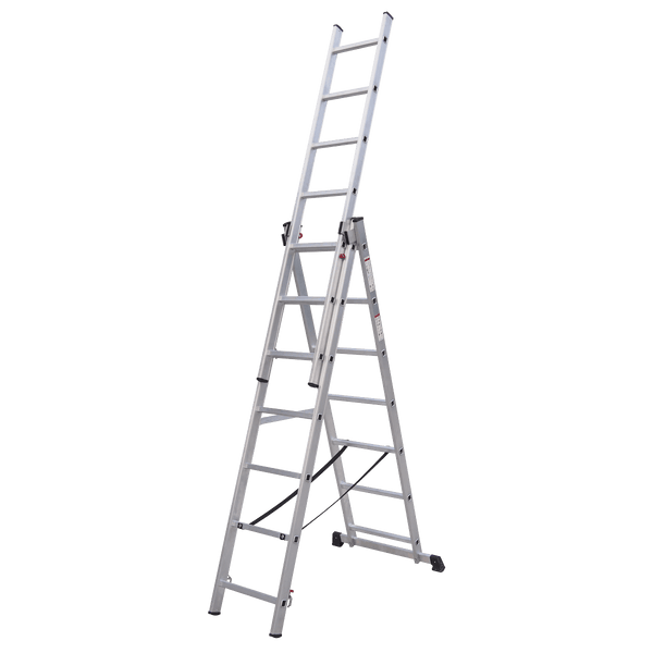 Sealey Ladders Aluminium Extension Combination Ladder 3x7 EN 131-ACL307 5054630217371 ACL307 - Buy Direct from Spare and Square