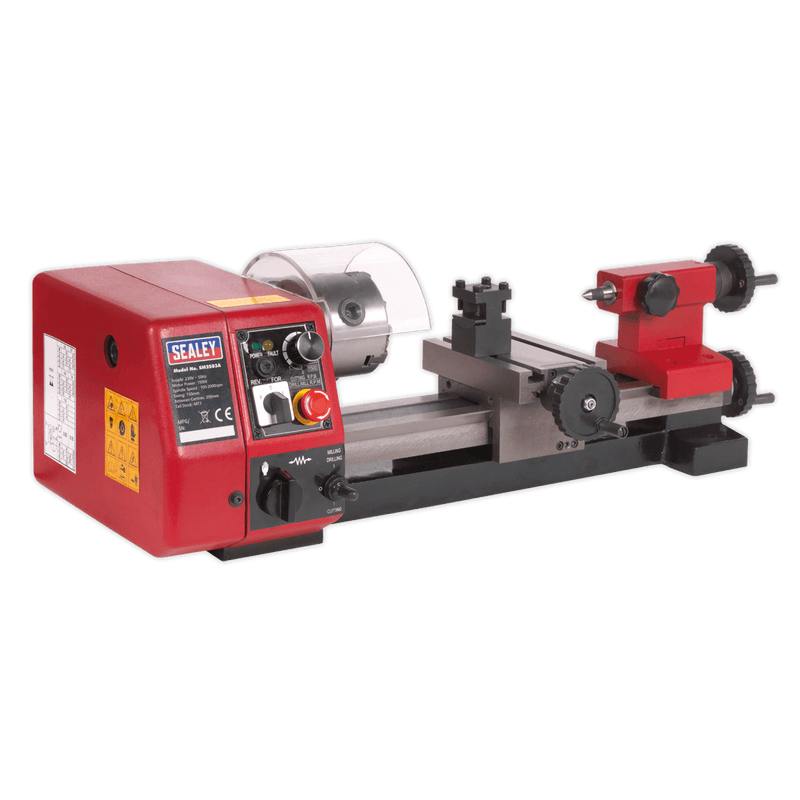 Sealey Lathe/Drilling 250mm Metalworking Mini Lathe-SM2503A 5054511046281 SM2503A - Buy Direct from Spare and Square