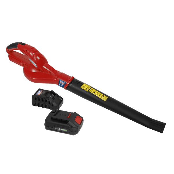Sealey Leaf Blower Cordless 20V SV20 Series with 2Ah Battery & Charger 5054511607062 CB20VCOMBO2 - Buy Direct from Spare and Square