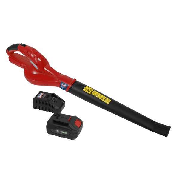 Sealey Leaf Blower Cordless 20V SV20 Series with 4Ah Battery & Charger 5054511607079 CB20VCOMBO4 - Buy Direct from Spare and Square