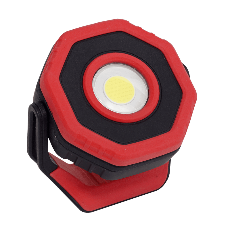 Sealey LED Inspection Lamps 360° 7W COB LED Rechargeable Pocket Floodlight with Magnet - Red-LED700PR 5054511690941 LED700PR - Buy Direct from Spare and Square