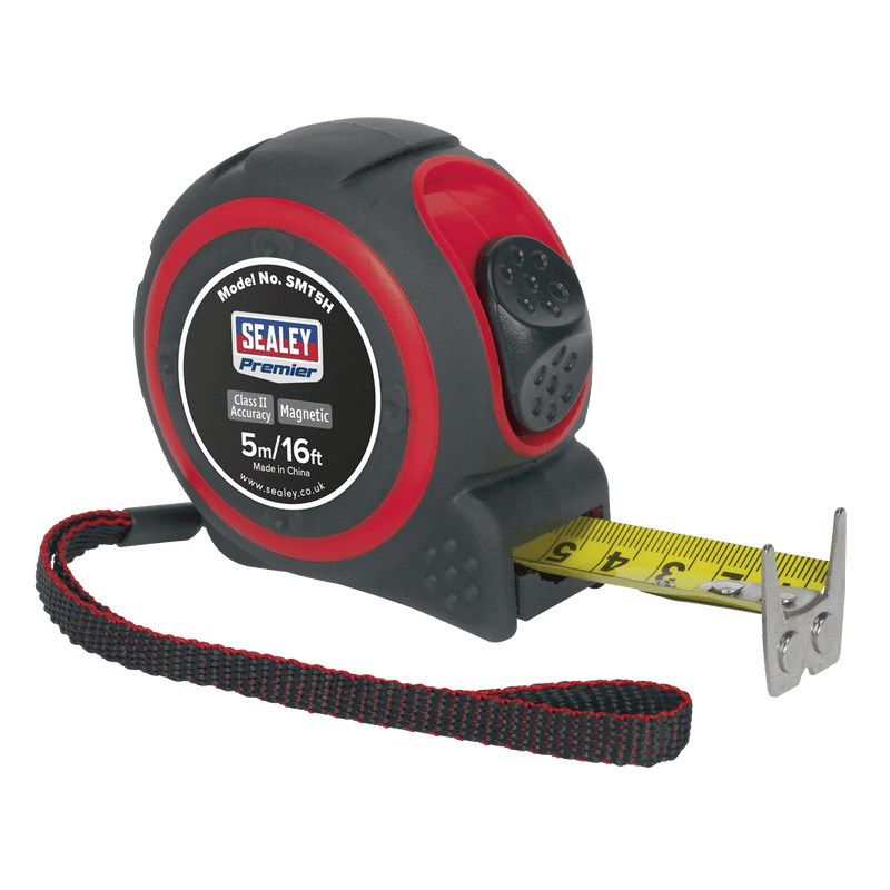 Sealey Measuring 5m(16ft) Heavy-Duty Tape Measure-SMT5H 5051747880603 SMT5H - Buy Direct from Spare and Square
