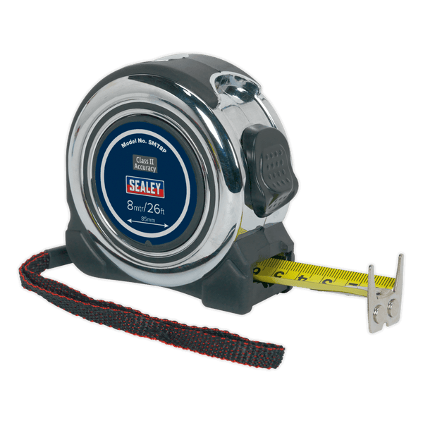 Sealey Measuring 8m(26ft) Professional Tape Measure-SMT8P 5051747884205 SMT8P - Buy Direct from Spare and Square