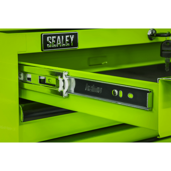 Sealey Mid-Box Tool Chest 2 Drawer with Ball-Bearing Slides - Green/Black 5054630304545 AP26029THV - Buy Direct from Spare and Square