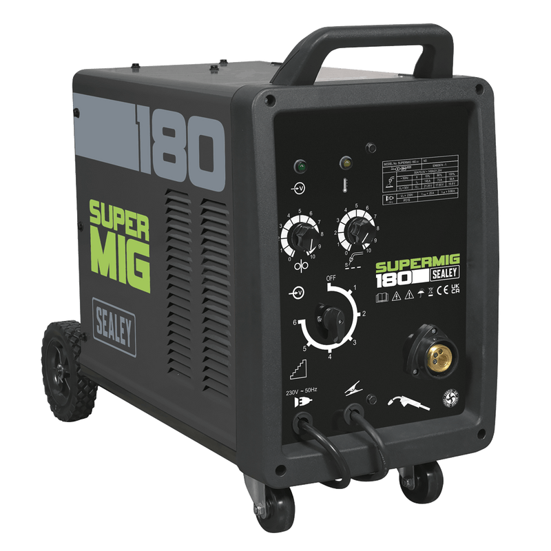 Sealey MIG Welders 180A Professional MIG Welder with Binzel® Euro Torch-SUPERMIG180 5054630059483 SUPERMIG180 - Buy Direct from Spare and Square
