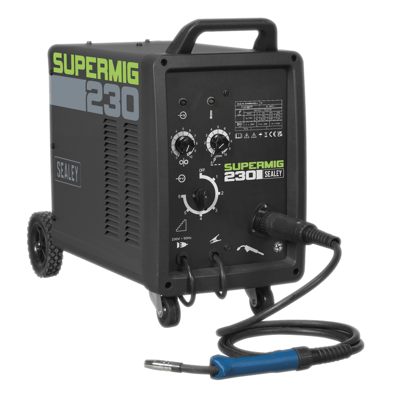 Sealey MIG Welders 230A Professional MIG Welder with Binzel® Euro Torch-SUPERMIG230 5054630059810 SUPERMIG230 - Buy Direct from Spare and Square
