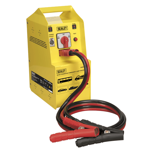 Sealey Mobile Power Systems 12/24V PowerStart Emergency Jump Starter 900hp-POWERSTART900 5051747343665 POWERSTART900 - Buy Direct from Spare and Square