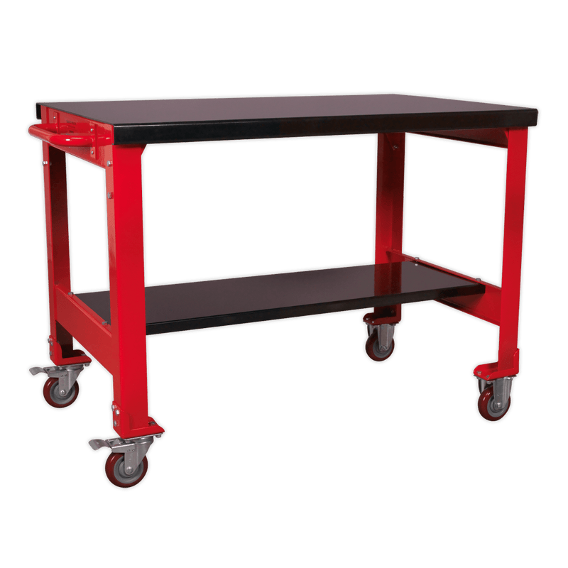 Sealey Mobile Workbenches 2-Level Mobile Workbench-AP1100M 5054511050523 AP1100M - Buy Direct from Spare and Square