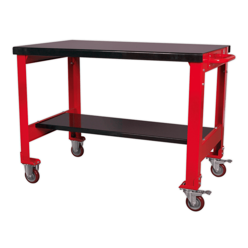 Sealey Mobile Workbenches 2-Level Mobile Workbench-AP1100M 5054511050523 AP1100M - Buy Direct from Spare and Square