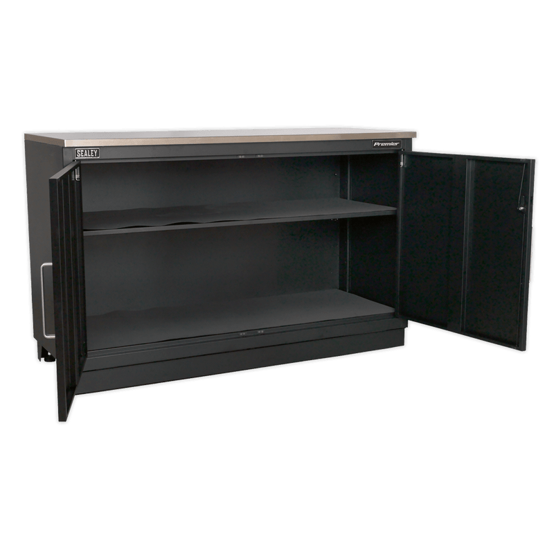 Sealey Modular Storage Systems 1550mm Heavy-Duty Modular 2 Door Floor Cabinet-APMS02 5051747944930 APMS02 - Buy Direct from Spare and Square