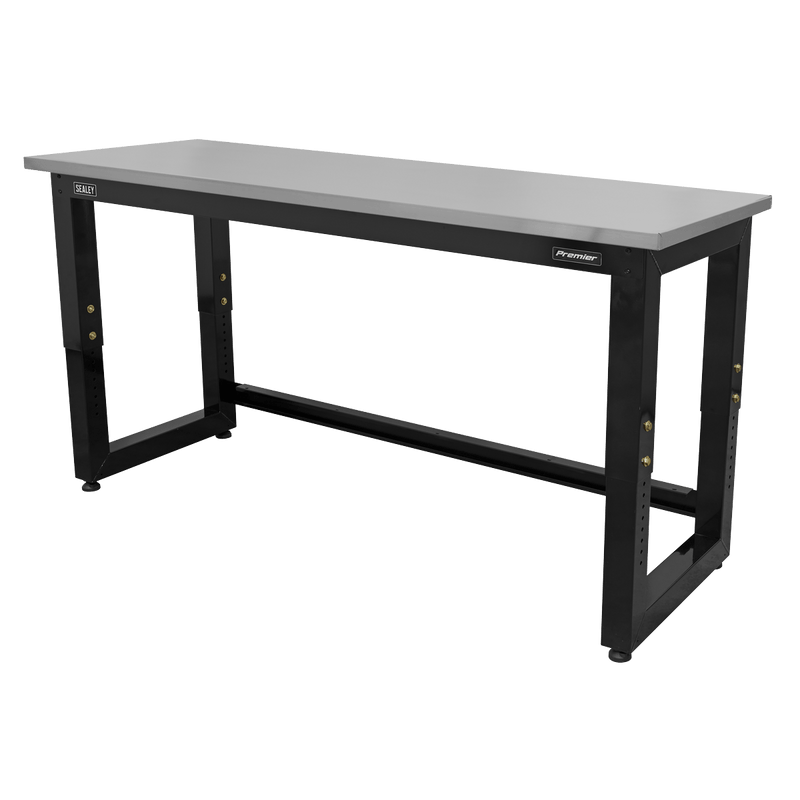 Sealey Modular Storage Systems 1830mm Heavy-Duty Steel Adjustable Workbench with Stainless Steel Worktop-APMS23 5054630086366 APMS23 - Buy Direct from Spare and Square