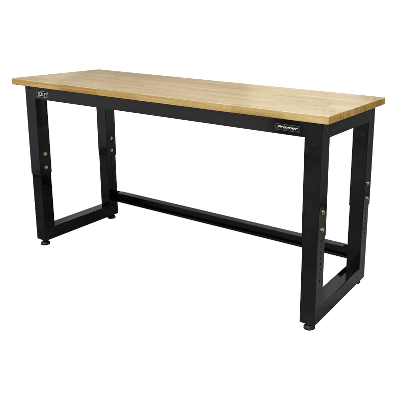 Sealey Modular Storage Systems 1830mm Heavy-Duty Steel Adjustable Workbench with Wooden Worktop-APMS22 5054630086663 APMS22 - Buy Direct from Spare and Square