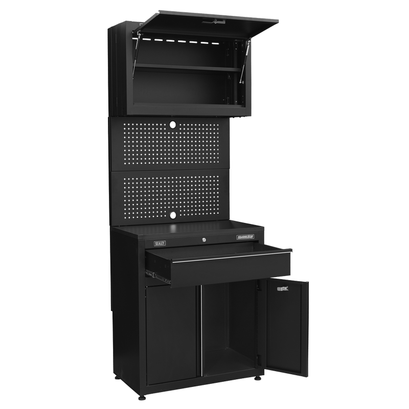 Sealey Modular Storage Systems Rapid-Fit 1 Drawer Cabinet & Wall Cupboard-APMS2HFPD 5054511744828 APMS2HFPD - Buy Direct from Spare and Square