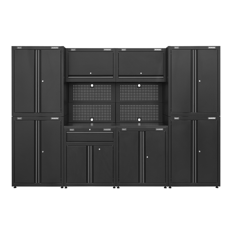 Sealey Modular Storage Systems Rapid-Fit 3.1m Modular Garage Storage System-APMS10HFP 5054511744866 APMS10HFP - Buy Direct from Spare and Square