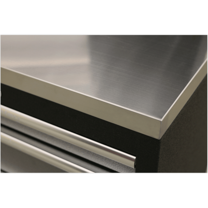 Sealey Modular Storage Systems Superline PRO® 3.24m Storage System - Stainless Steel Worktop-APMSSTACK13SS 5054630000973 APMSSTACK13SS - Buy Direct from Spare and Square