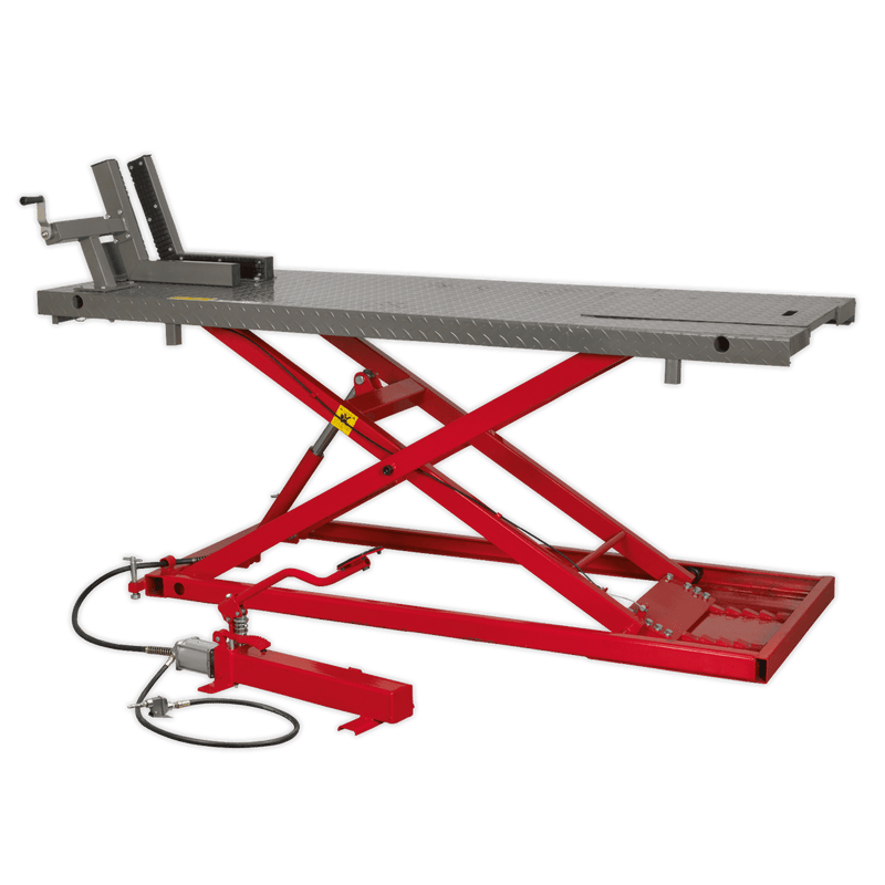 Sealey Motorcycle Lifts & Work Tables 680kg Air/Hydraulic Motorcycle Lift-MC680A 5051747893467 MC680A - Buy Direct from Spare and Square