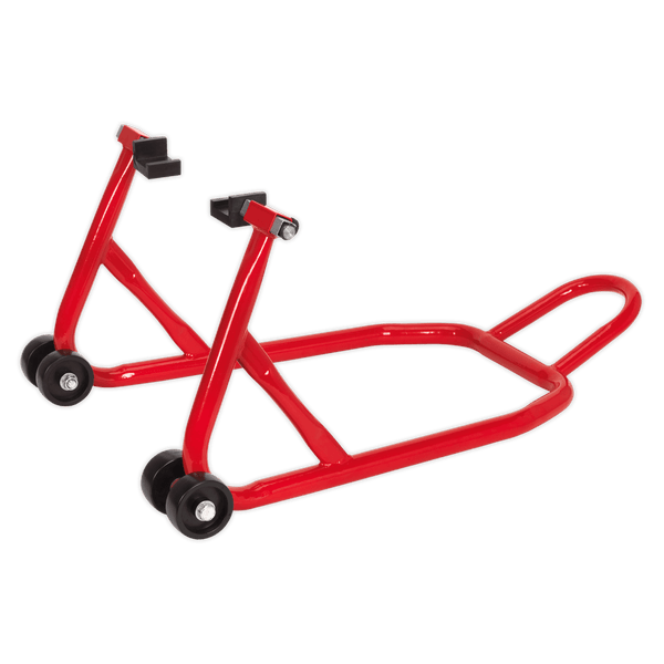 Sealey Motorcycle Supports & Lifting Universal Rear Paddock Stand with Rubber Supports-RPS2 5024209655194 RPS2 - Buy Direct from Spare and Square