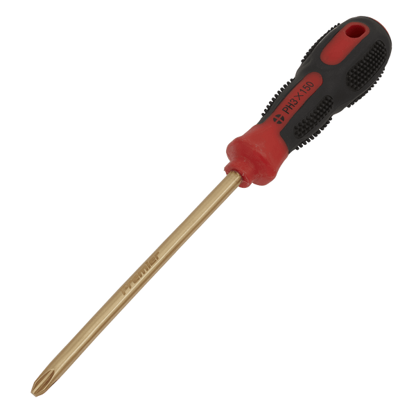 Sealey Non-Sparking Tools #3 x 150mm Phillips Screwdriver - Non-Sparking-NS098 5054511743845 NS098 - Buy Direct from Spare and Square