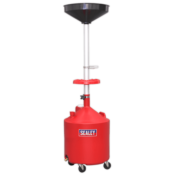Sealey Oil Drainers 80L Mobile Oil Drainer - Gravity Discharge-AK80D 5054511371963 AK80D - Buy Direct from Spare and Square