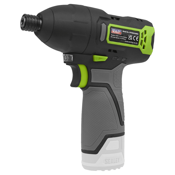 Sealey One Battery Platforms 10.8V SV10.8 Series 1/4"Hex Drive Cordless Impact Driver - Body Only-CP108VCIDBO 5054630009600 CP108VCIDBO - Buy Direct from Spare and Square