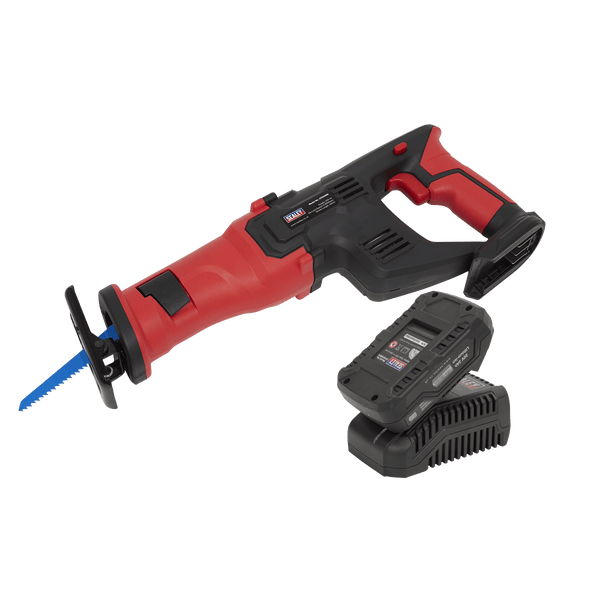 Sealey One Battery Platforms 20V 2Ah SV20 Series Cordless Reciprocating Saw Kit-CP20VRSKIT1 5054630000652 CP20VRSKIT1 - Buy Direct from Spare and Square