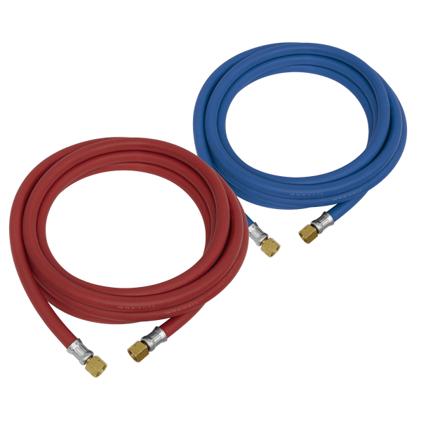 Sealey Oxyacetylene 5m Oxyacetylene Welding Hose Set-WH05 5054511909586 WH05 - Buy Direct from Spare and Square