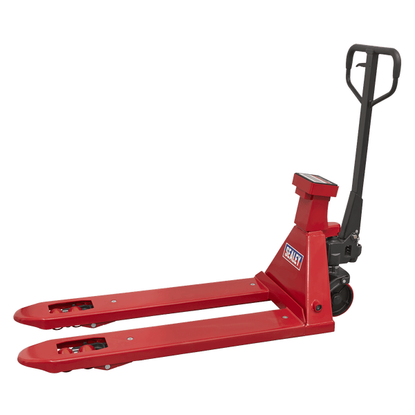Sealey Pallet Trucks 1150 x 555mm Pallet Truck with Scales - 2000kg Capacity-PT1150SC 5054630213571 PT1150SC - Buy Direct from Spare and Square