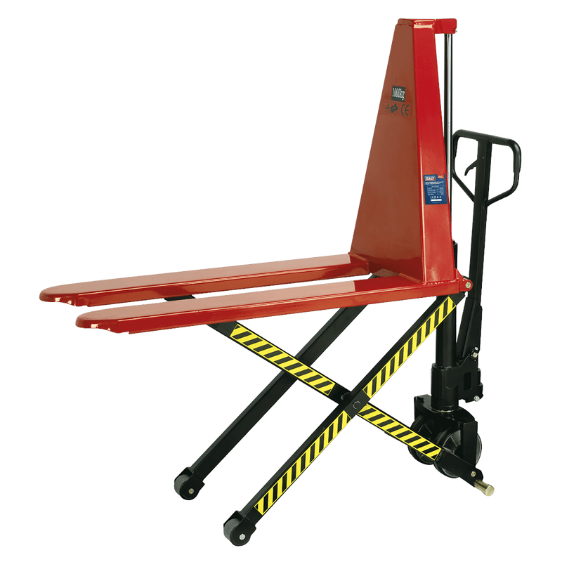 Sealey Pallet Trucks 1170 x 540mm High Lift Pallet Truck - 1000kg Capacity-PT1170H 5024209835916 PT1170H - Buy Direct from Spare and Square